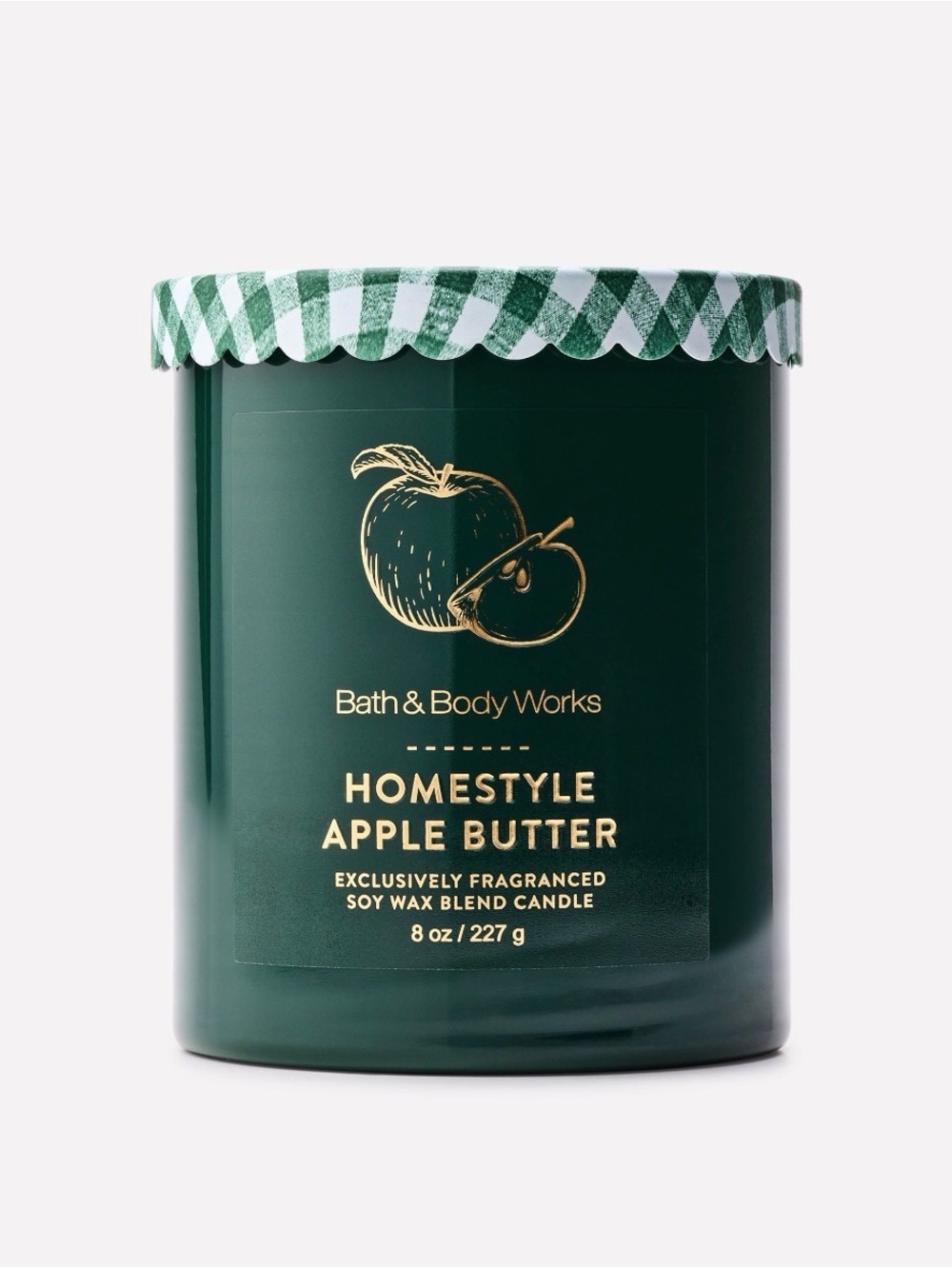 Bath & Body Works Homestyle Apple Butter Candle - Dark Green